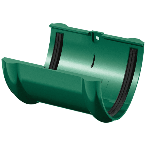 Соединитель желоба Verat 125/82 зеленый