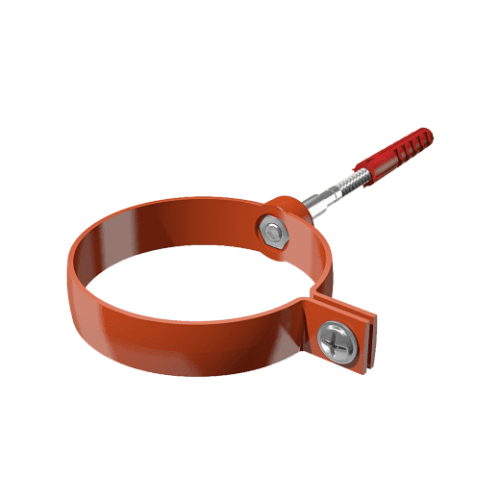 Хомут трубы Verat 125/82 красный металлический L=140мм