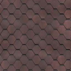 Технониколь Гибкая черепица Кадриль Гранат