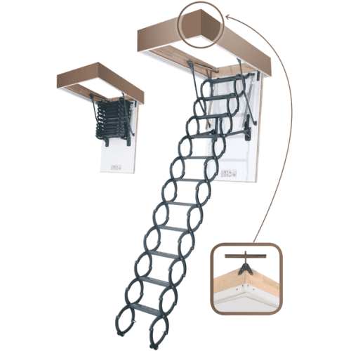 FAKRO Лестница ножничная термоизоляционная LST 50*80/280