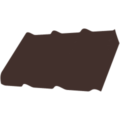 Фиброчерепица Decover 40/300 580x980x5,8 мм шоколад