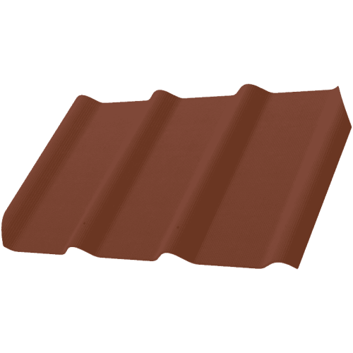 Фиброчерепица Decover 40/300 870x980x5,8 мм орех