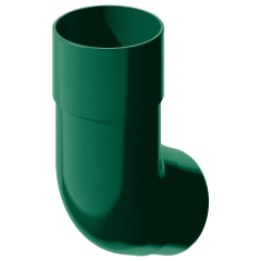 Колено трубы Verat 125/82 135 градусов зеленый